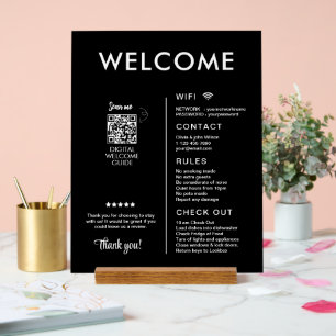 Panneau En Acrylique Location de vacances moderne Accueil