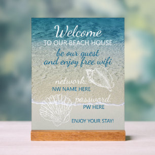 Panneau En Acrylique Locations de maisons de plage personnalisées Accue