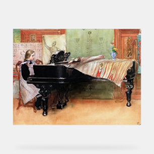 Panneau En Acrylique l'œuvre de Carl Larsson, Jouant des gammes,