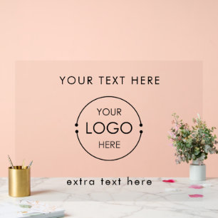Panneau En Acrylique Logo d'entreprise personnalisé et société de promo