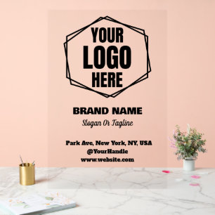 Panneau En Acrylique Logo minimaliste moderne de marque commerciale est