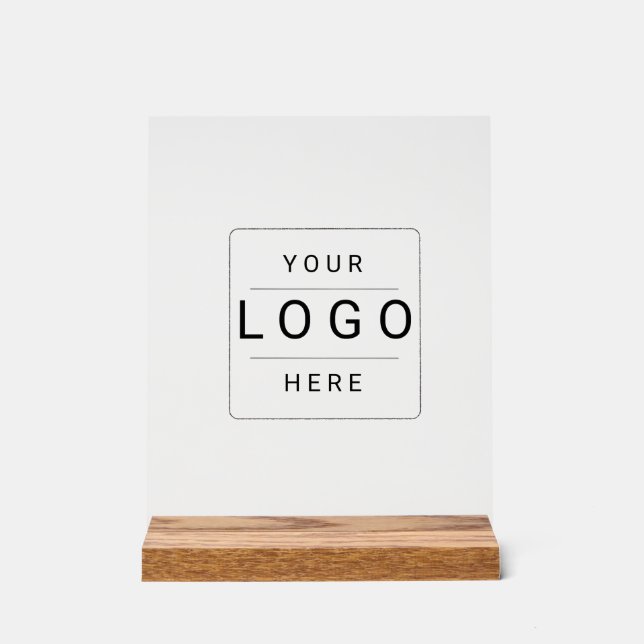Panneau En Acrylique Logo personnalisé (Recto)