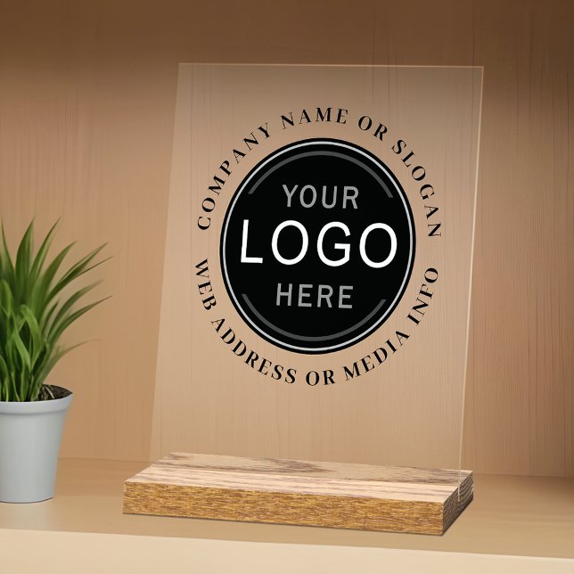 Panneau En Acrylique Logo professionnel ou promotion de marque (Créateur téléchargé)