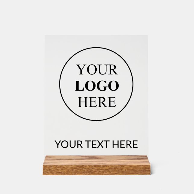 Panneau En Acrylique Logo promotionnel personnalisé - Pas de commande m (Recto)