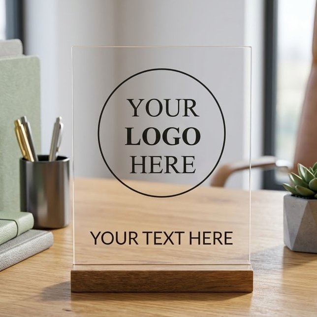Panneau En Acrylique Logo promotionnel personnalisé - Pas de commande m (Créateur téléchargé)