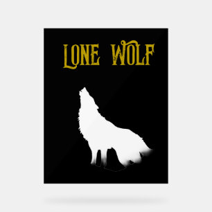 Panneau En Acrylique Lone Wolf Homme Sigma moderne minimaliste