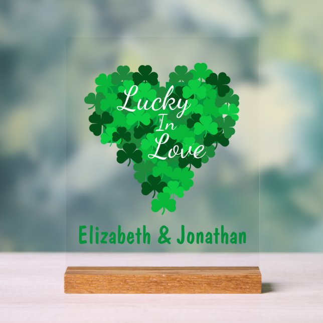 Panneau En Acrylique Lucky In Love Mariage (Neutre)