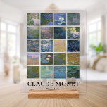 Panneau En Acrylique Lys d'eau Claude Monet<br><div class="desc">Empreinte en acrylique représentant des peintures vintages de paysage fleuri Claude Monet Water Lilies.</div>