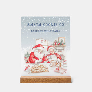 Panneau En Acrylique M. & Mme Claus Cookies de Noël