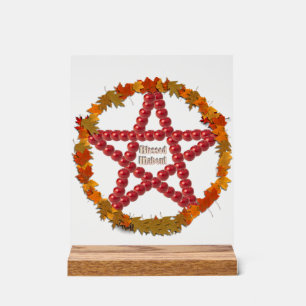 Panneau En Acrylique Mabon Pentacle