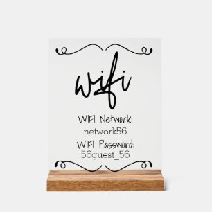 Panneau En Acrylique Maison de location Wifi