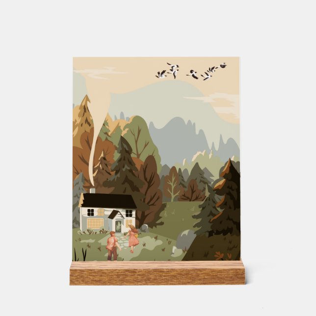 Panneau En Acrylique maison douce (Recto)