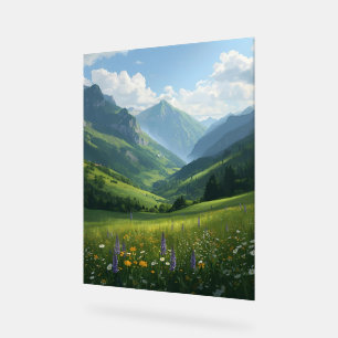 Panneau En Acrylique Majestic Mountain Bloom - Nature artistique Imprim