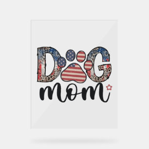Panneau En Acrylique Maman 4 juillet maman américaine