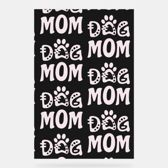Panneau En Acrylique Maman Chien (Recto)
