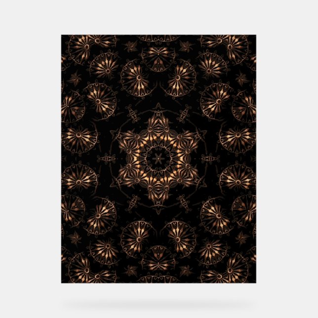 Panneau En Acrylique Mandala de l'âge de bronze (Recto)