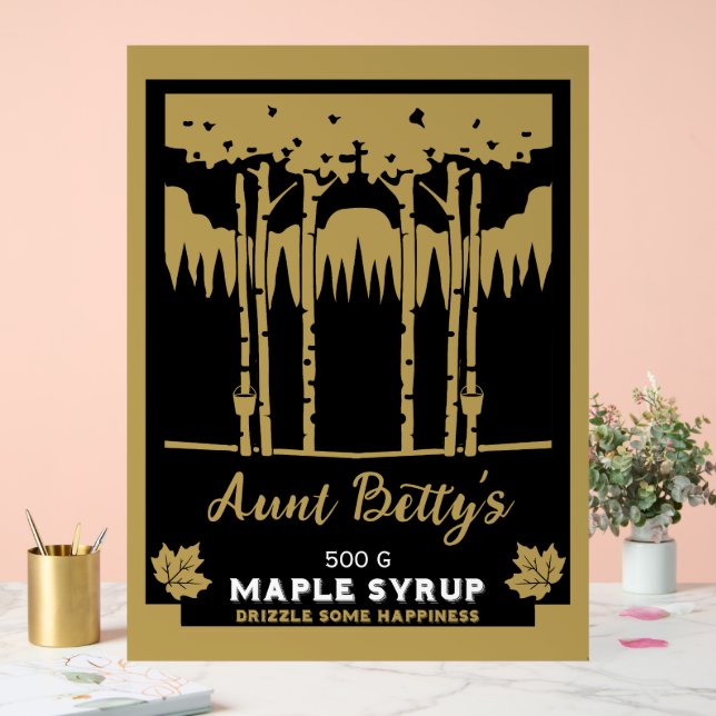 Panneau En Acrylique Marché des producteurs de sirop d'érable (Mariage)