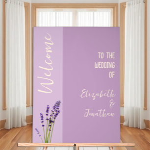 Panneau En Acrylique Mariage Amour Lavande