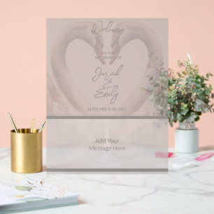 Panneau En Acrylique Mariage cygne