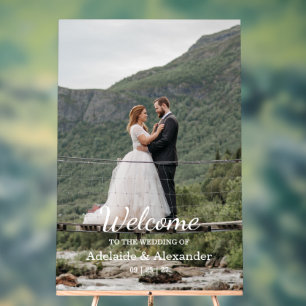 Panneau En Acrylique Mariage de bienvenue photo moderne