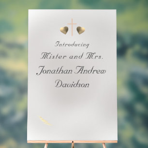 Panneau En Acrylique Mariage de grâce catholique