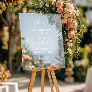 Panneau En Acrylique Mariage de la cérémonie débranché AUCUNE photo et 