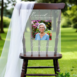 Panneau En Acrylique Mariage de la famille des sièges réservés