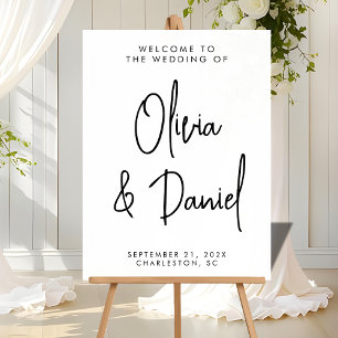 Panneau En Acrylique Mariage de script manuscrit