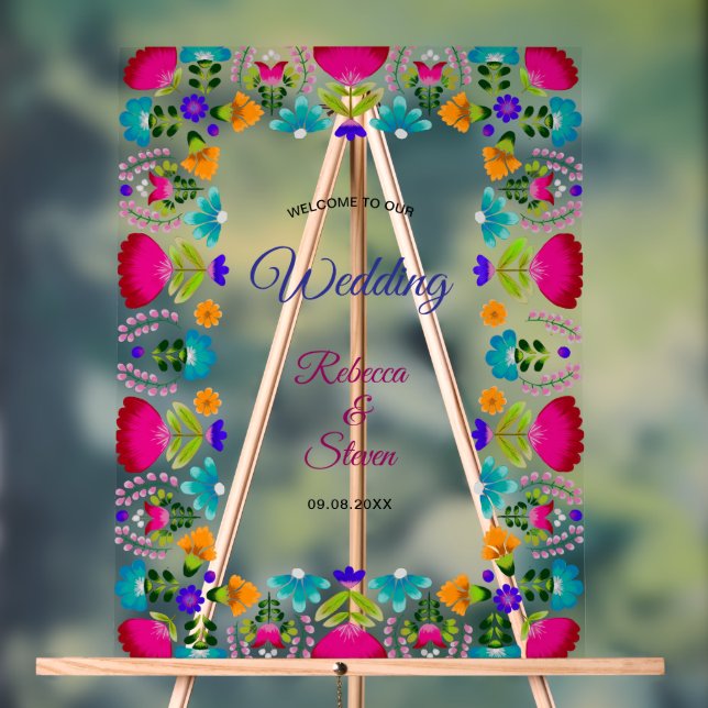 Panneau En Acrylique Mariage élégant sur le thème de la fête (Neutre)