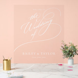 Panneau En Acrylique Mariage en lettres main