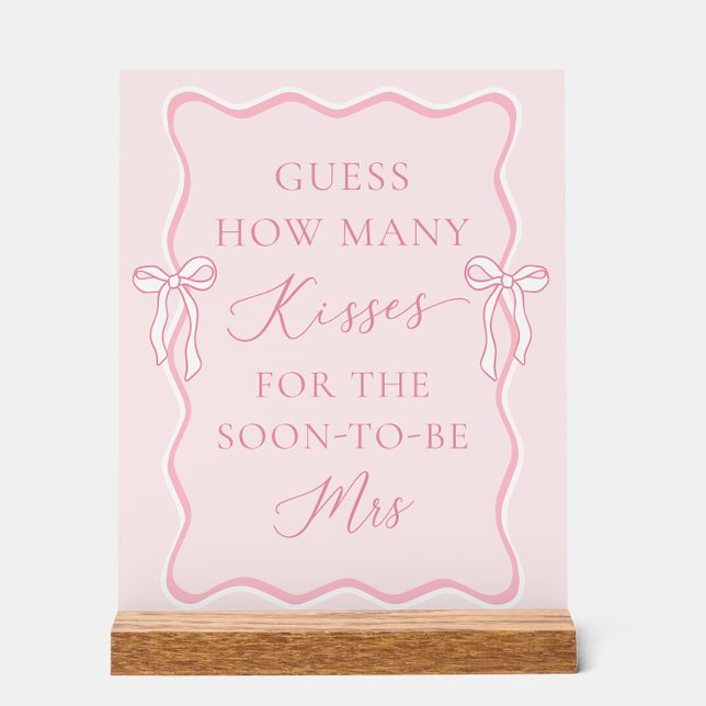 Panneau En Acrylique Mariage et Réception de Fiançailles : Devinez comb (Créateur téléchargé)