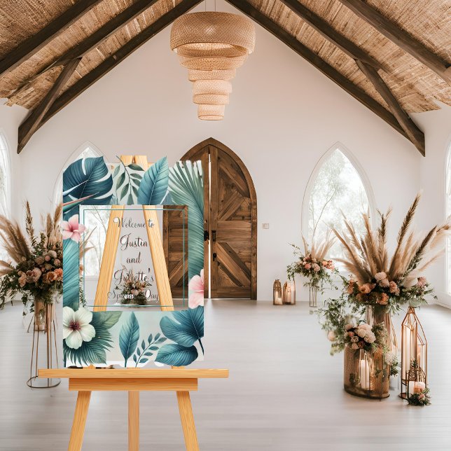 Panneau En Acrylique Mariage Light Tropical Essence (Créateur téléchargé)