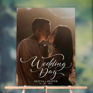 Panneau En Acrylique Mariage photo personnalisé bienvenue