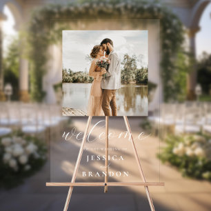 Panneau En Acrylique Mariage photo simple et chic