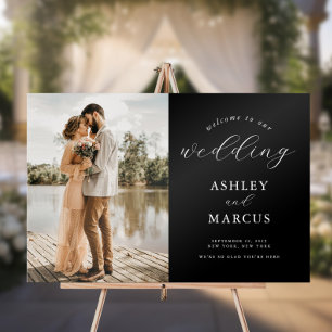 Panneau En Acrylique Mariage photo simple et élégant
