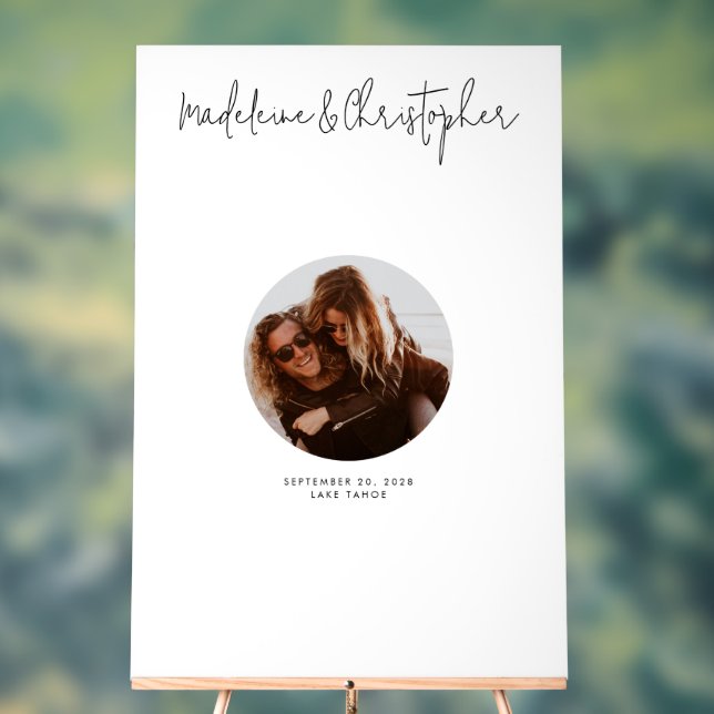 Panneau En Acrylique Mariage Signer Livre d'invité Autre photo (Neutre)