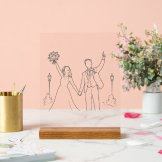 Panneau En Acrylique Mariage Woo ! Enseigne déco en acrylique