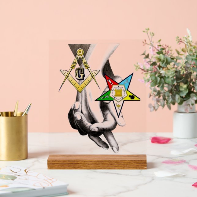 Panneau En Acrylique Mason Master/ Etoile de l'Est (Mariage)