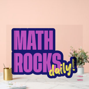 Panneau En Acrylique Math Rocks Daily