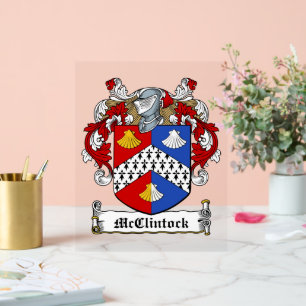 Panneau En Acrylique McClintock Family Crest