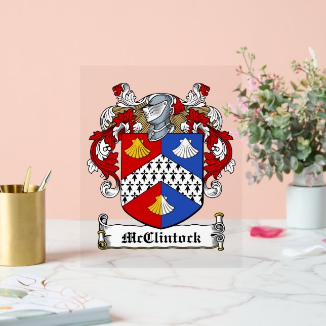 Panneau En Acrylique McClintock Family Crest (Mariage)