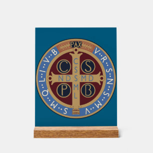 Panneau En Acrylique Médaille de saint Benoît
