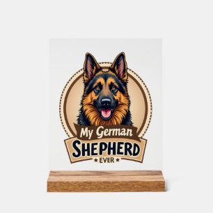 Panneau En Acrylique Meilleur Ami Pour Toujours Mon Shepherd Allemand V