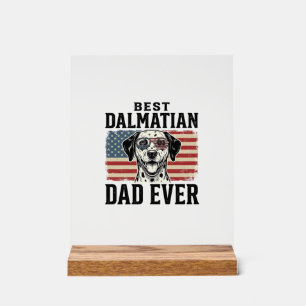 Panneau En Acrylique Meilleur père dalmatien de tous les temps Design d