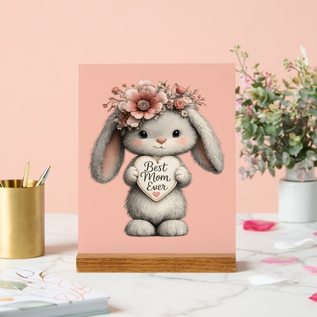 Panneau En Acrylique Meilleure Maman (Mariage)