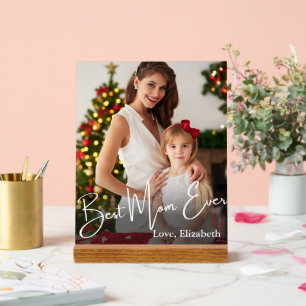 Panneau En Acrylique Meilleure photo personnalisée jamais vue par maman