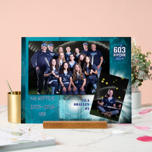 Panneau En Acrylique Mémoire Mate Acrylique Photo & Stand (Mariage)