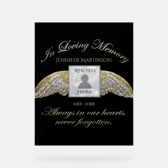 Panneau En Acrylique Mémorial (Recto)