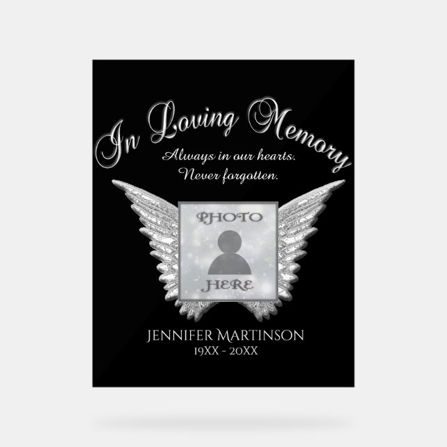 Panneau En Acrylique Mémorial (Recto)