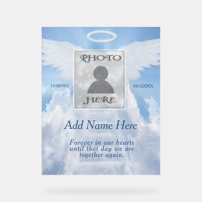 Panneau En Acrylique Mémorial (Recto)